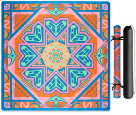 SHIYUE Mahjong mat 31-5 inch non-slip surface protects tables and reduces noise.