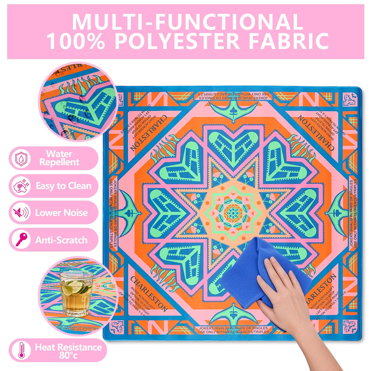 SHIYUE mat fits most automatic mahjong machines for smooth setup.
