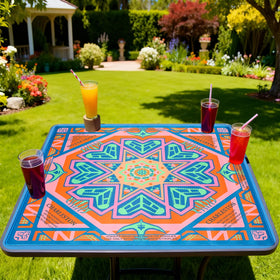 SHIYUE Mahjong mat includes a durable mesh bag for simple storage and travel.