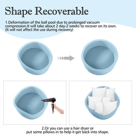 SHJADE round ball pit in blue, ideal for indoor or outdoor toddler fun.