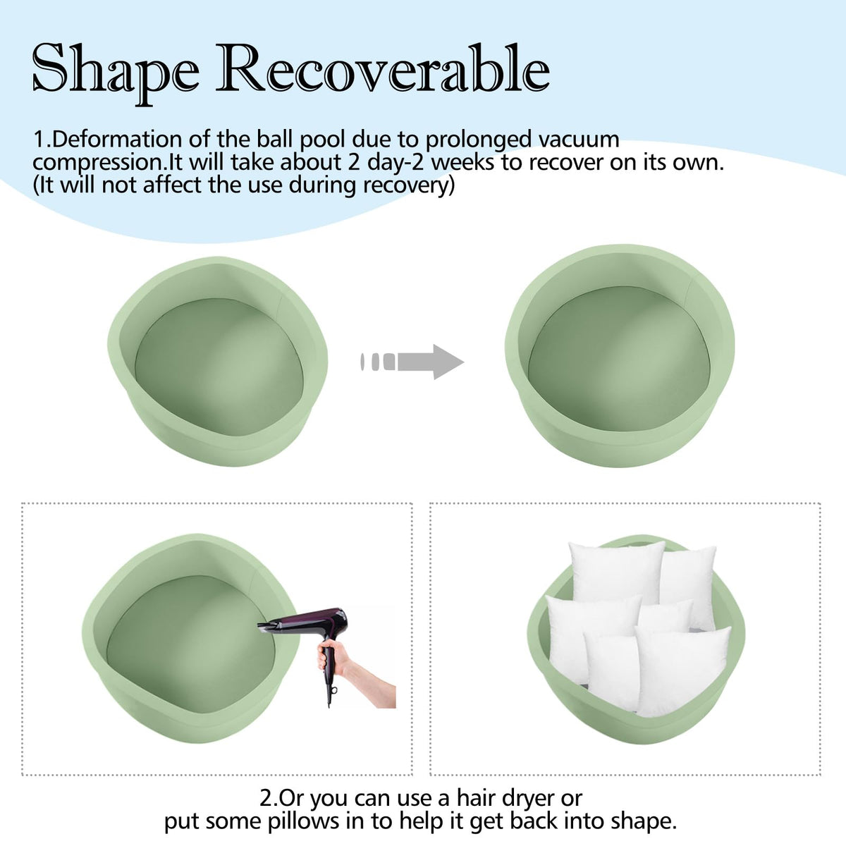 SHJADE foam pit inner foam supports soft play on green setup