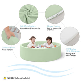 SHJADE foam pit with cushioned 2in inside for gentle landings