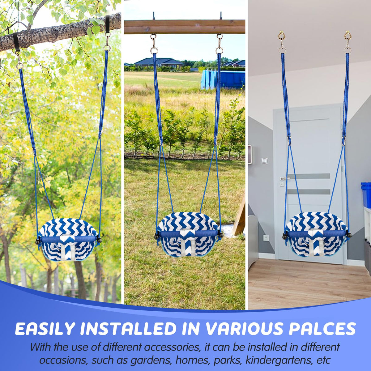Shker Toddler Swing adjustable rope from 90 to 170 cm.