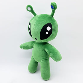 Shontay alien plush pillow, green, doubles as playful home decor accessory