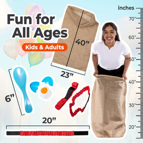 Shop Square egg and spoon race sets made from durable plastic for mess-free fun