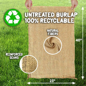 Shop Square potato sack race bags adults and kids using field day setup.
