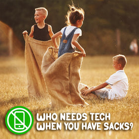 Shop Square potato sack race bags Easter backyard game for kids.
