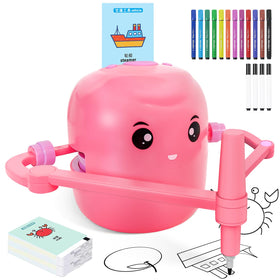 Shovira drawing robot guides kids through card prompts to sketch step by step.