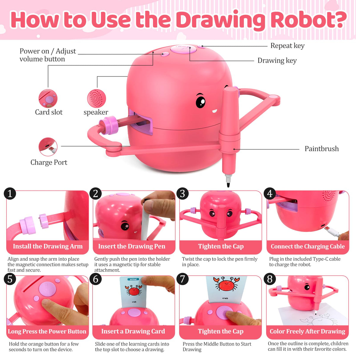 Shovira USB charging lets kids draw without frequent battery swaps.