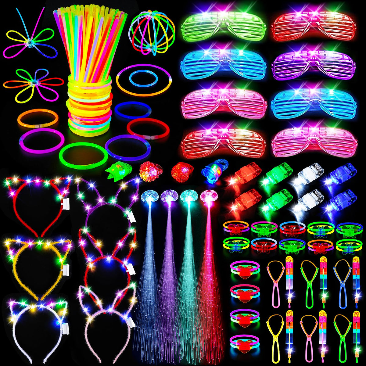 SHQDD glow sticks in neon colors brighten nighttime celebrations with long-lasting glow