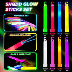 SHQDD Glow sticks for all-night parties with bend, snap, shake activation