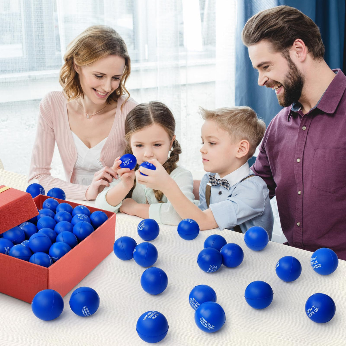 SHQDD blue serenity stress balls promote calm focus and tactile engagement