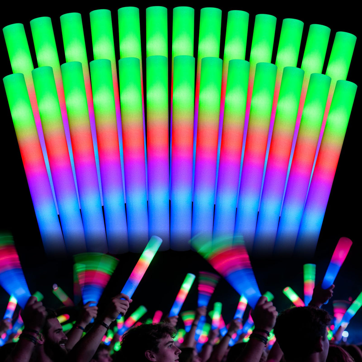 SHQDD bulk foam glow sticks for vibrant party lighting