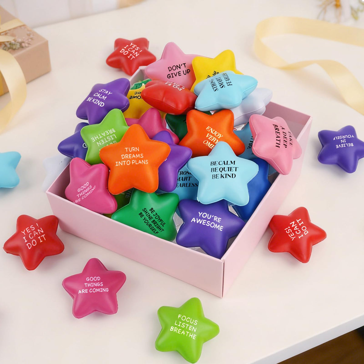 SHQDD soft foam stress balls suitable for adults and kids.