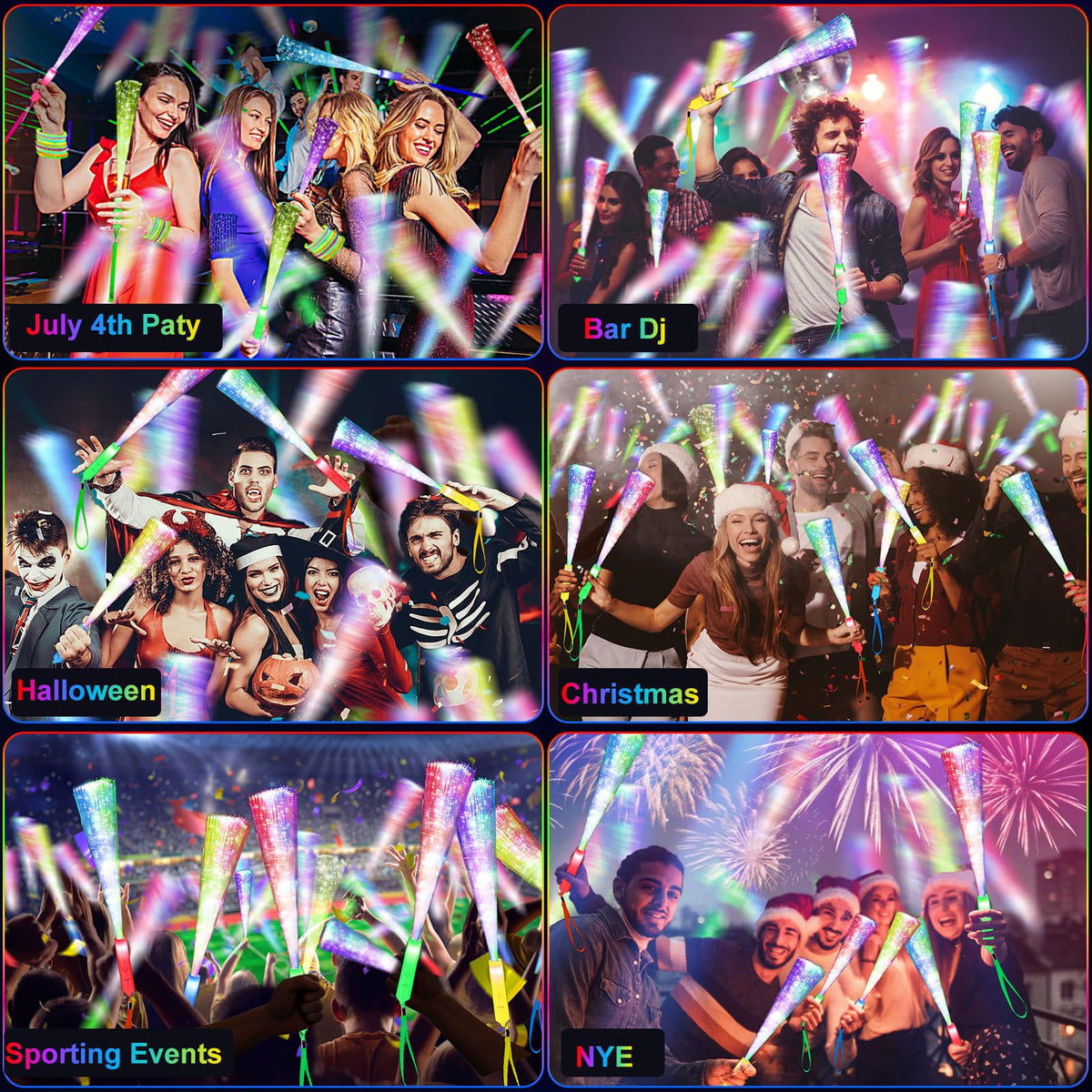 SHQDD color-changing wands for New Year celebrations and parties.