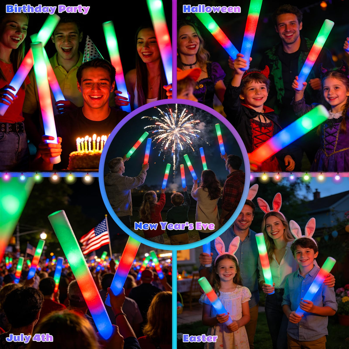 SHQDD concert-night foam glow stick for dark venues