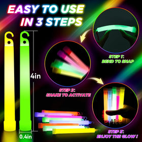 SHQDD emergency glow sticks ideal for blackout kits and safety.
