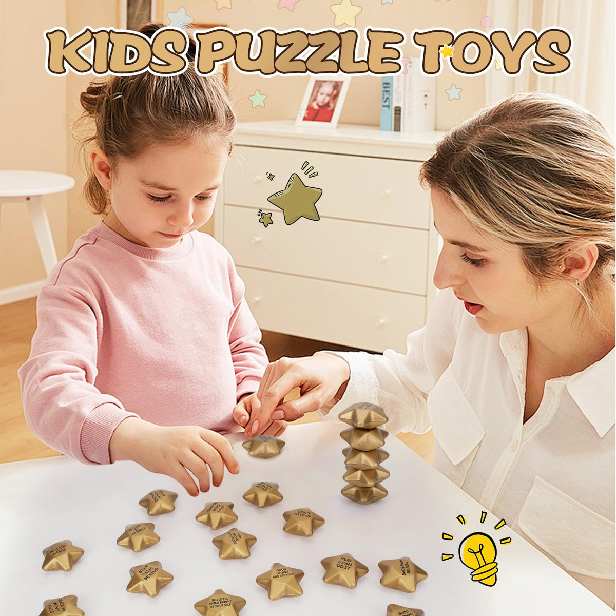 SHQDD family-friendly stress ball, gold finish, fosters shared relaxation and focus.