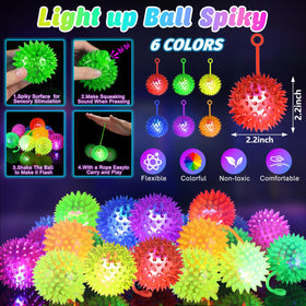 SHQDD flashing squeaky orange ball enhances tactile play and festive glow.