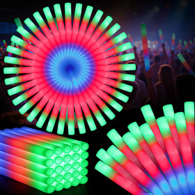 SHQDD foam glow sticks 60pc pack for vibrant party lighting indoors or outdoors