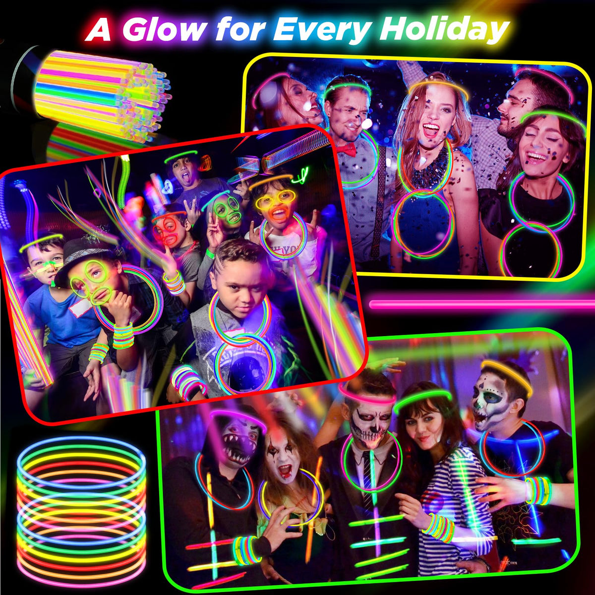 SHQDD glow accessories enhance events with bright flexible wearables