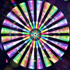 SHQDD glow fiber wands with neon colors for party fun and crowd lighting