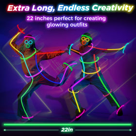 SHQDD Glow Sticks Bright Colors for bold necklaces and bracelets