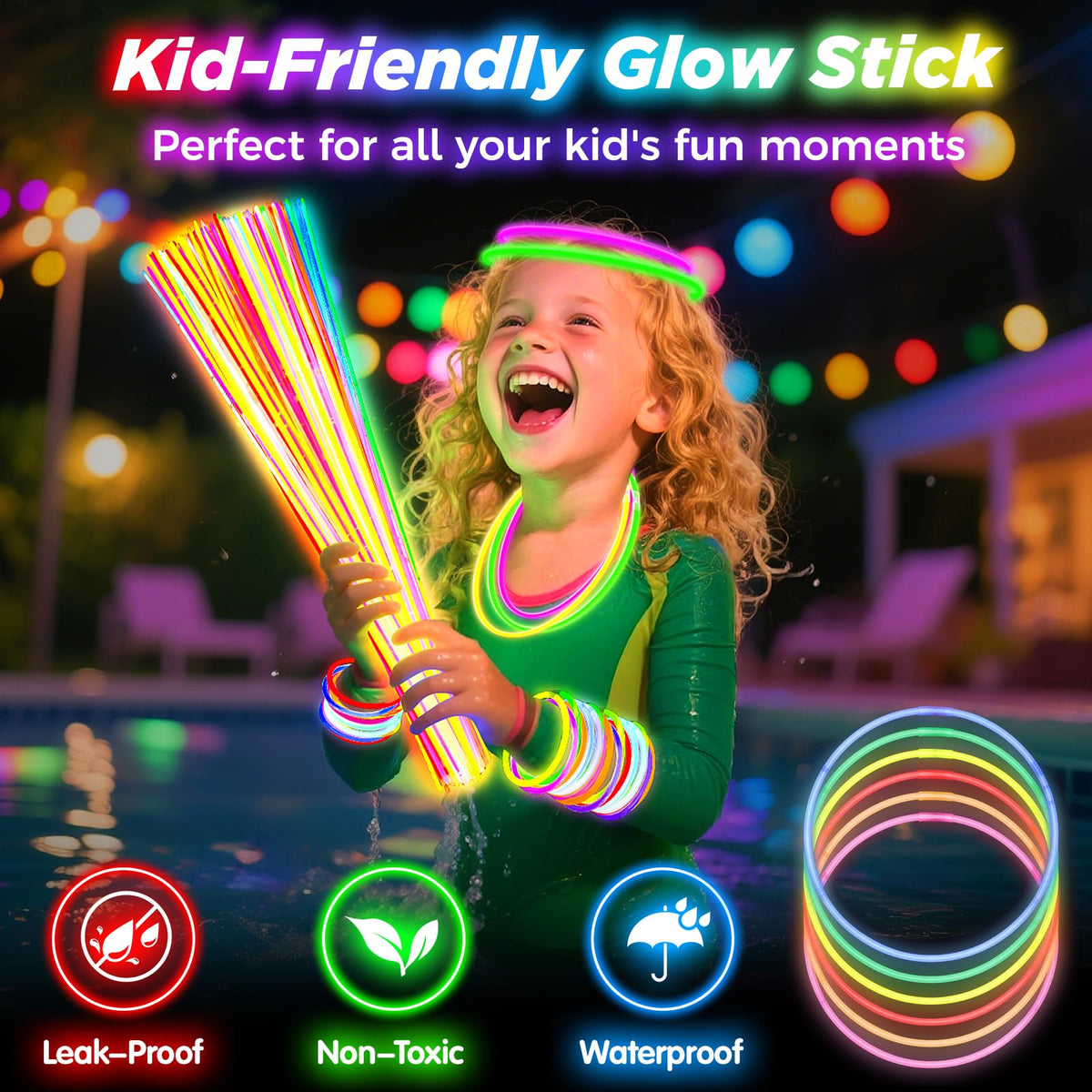 SHQDD glow sticks last up to 9 hours for long events