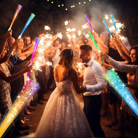 SHQDD glow wands for weddings add ambient lighting