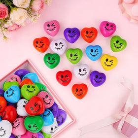 SHQDD heart stress ball with smiley face offers quick mood lift and stress relief.