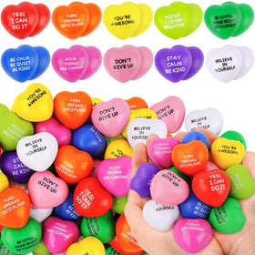 SHQDD heart stress balls 100pcs bulk pack for giveaways and classrooms