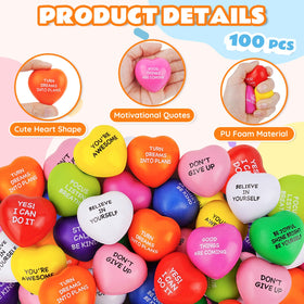 SHQDD compact pocket heart stress balls easy carry in bags or desks
