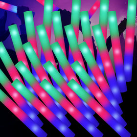 SHQDD LED foam sticks multicolor glow for lively weddings and parties.