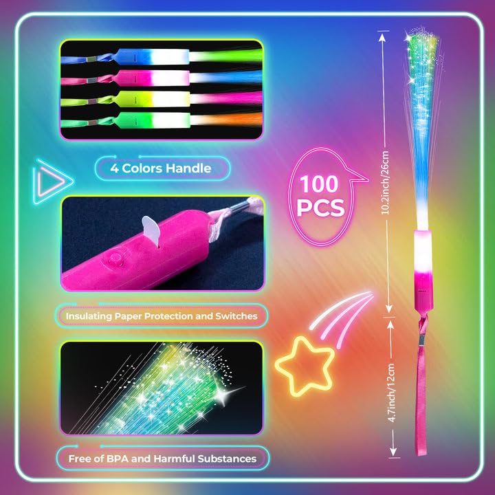 SHQDD LED wands with flashing modes to energize any celebration