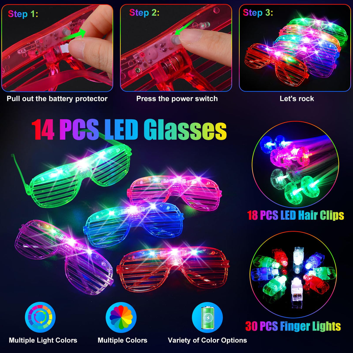 SHQDD neon color pack enhances mood lighting for weddings and parties.