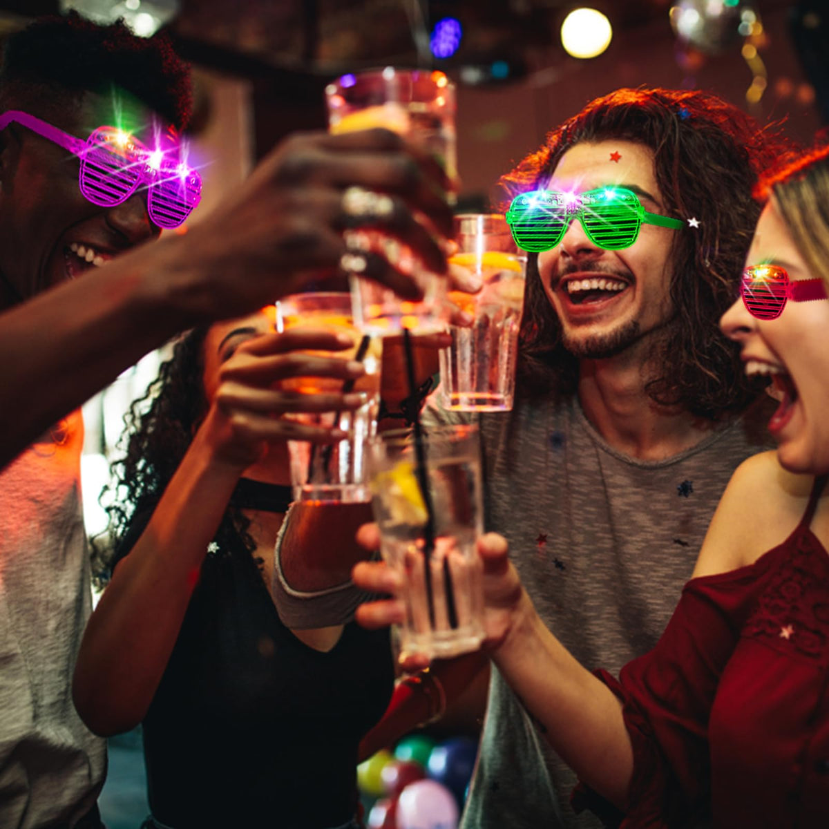 SHQDD neon glasses bulk pack ideal for parties and rewards