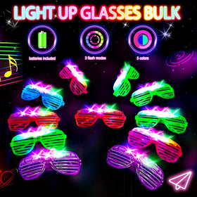SHQDD neon glasses pink glow brings playful celebration mood
