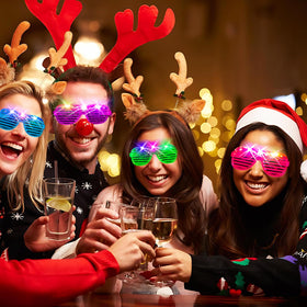 SHQDD neon glasses three light modes for versatile ambiance