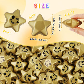 SHQDD mini star stress balls fit pockets, perfect for commute concentration and on-the-go focus.