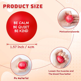 SHQDD quote-bearing stress balls feature uplifting messages for daily encouragement.