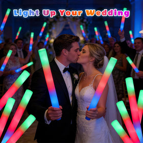 SHQDD foam glow sticks feature soft, skin-friendly foam and high-quality plastic