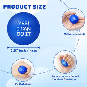 SHQDD cobalt stress ball for energetic motivation during tasks