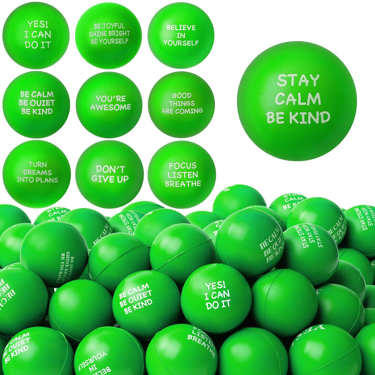 SHQDD forest green stress ball for focused work and calm hands