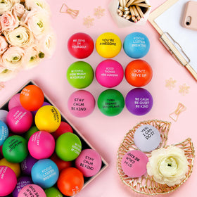 SHQDD stress balls in color range add bright hues to daily tasks.