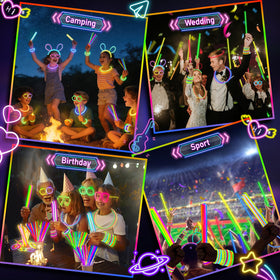 SHQDD waterproof glow sticks stay bright during outdoor events.