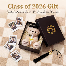 SHSEEN graduation mascot for future success on dorm shelf or desk.