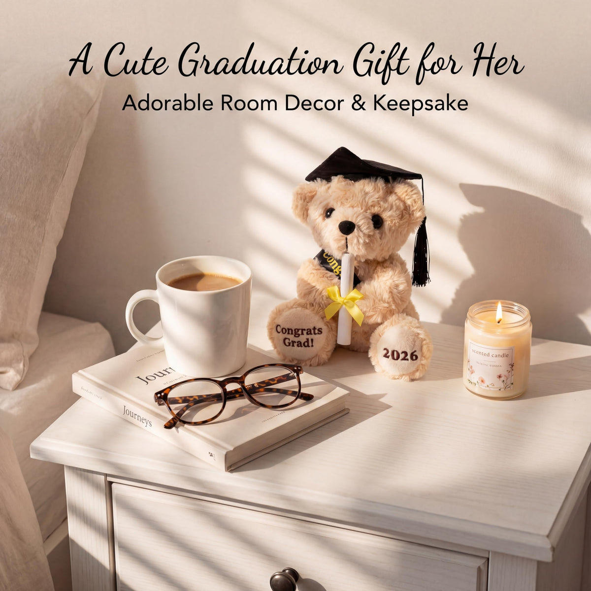 SHSEEN easy-to-care machine-washable graduation bear for lasting memories.