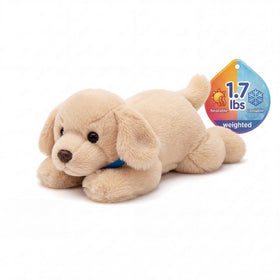 SHSEEN Golden Retriever weighted plush front view showing calm comfort