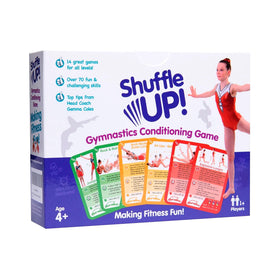 Shuffle Up gymnastics cards deck with 70 skills promotes active learning for kids