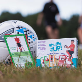 Shuffle Up kids perform speed and balance drills.